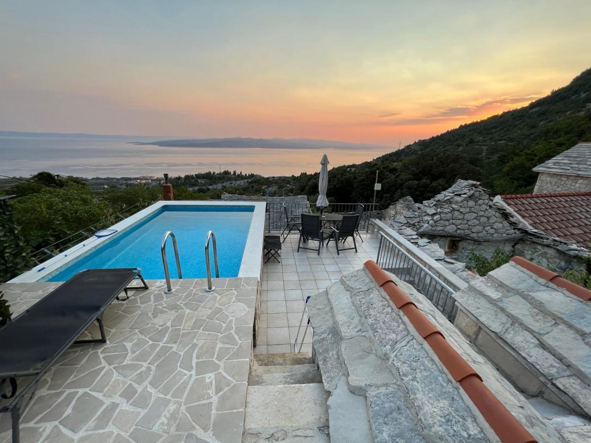 Villa Kristina - Ferienhaus Baska Voda - Topici, Private Outdoor Swimmingpool, Wifi Exteriér fotografie